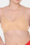Komli Double Layered Non Wired Full Coverage T-Shirt Bra - Skin — thumbnail 5