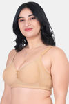 Komli Padded Non Wired Full Coverage Minimiser Bra - Fawn — thumbnail 3