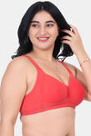 Komli Padded Non Wired Full Coverage Minimiser Bra - Ruby — thumbnail 4