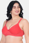 Komli Padded Non Wired Full Coverage T-Shirt Bra - Ruby — thumbnail 4