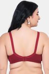 Komli Padded Non Wired Full Coverage T-Shirt Bra - Wine — thumbnail 2