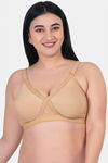 Komli Double Layered Non Wired Full Coverage T-Shirt Bra - Fawn — thumbnail 1