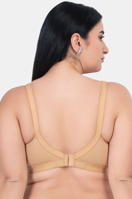 Komli Double Layered Non Wired Full Coverage T-Shirt Bra - Fawn — image 2