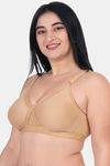 Komli Double Layered Non Wired Full Coverage T-Shirt Bra - Fawn — thumbnail 3