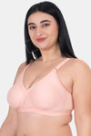Komli Double Layered Non Wired Full Coverage T-Shirt Bra - Peach — thumbnail 3
