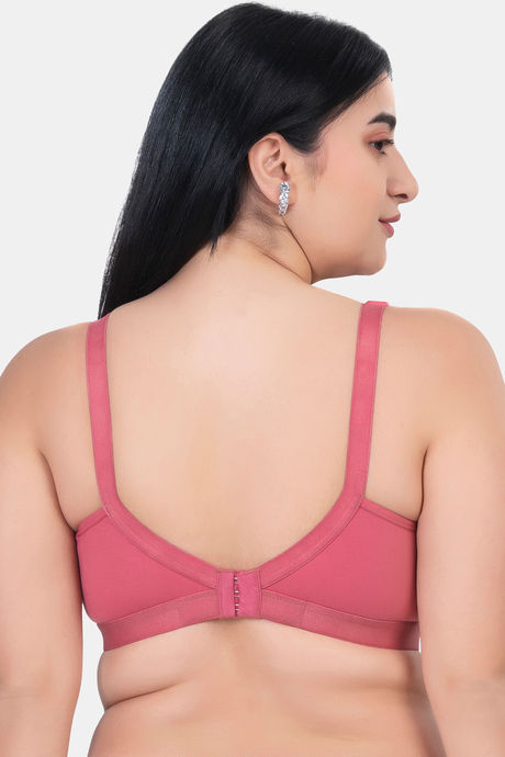 Komli Double Layered Non Wired Full Coverage T-Shirt Bra - Plum — image 2