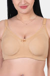 Komli Double Layered Non Wired Full Coverage Minimiser Bra - Fawn — thumbnail 5