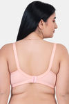 Komli Double Layered Non Wired Full Coverage Minimiser Bra - Peach — thumbnail 2