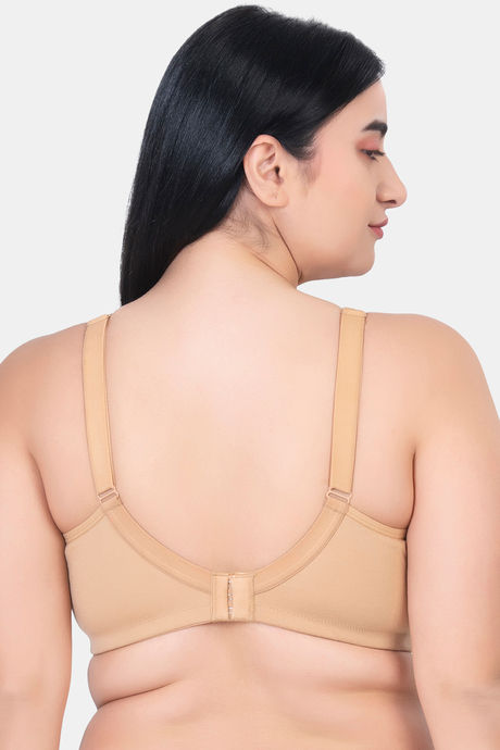 Komli Double Layered Non Wired Full Coverage T-Shirt Bra - Fawn — image 2