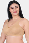 Komli Double Layered Non Wired Full Coverage T-Shirt Bra - Fawn — thumbnail 3