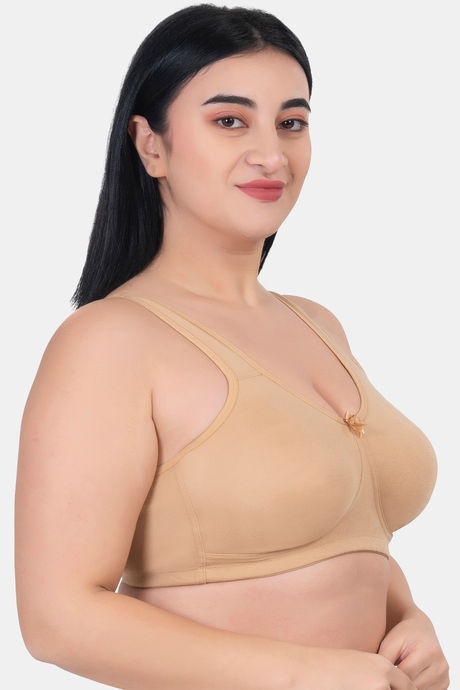 Komli Double Layered Non Wired Full Coverage T-Shirt Bra - Fawn — image 4