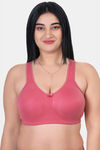 Komli Double Layered Non Wired Full Coverage T-Shirt Bra - Plum — thumbnail 1