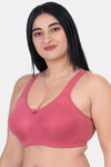 Komli Double Layered Non Wired Full Coverage T-Shirt Bra - Plum — thumbnail 3