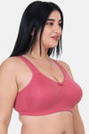 Komli Double Layered Non Wired Full Coverage T-Shirt Bra - Plum — thumbnail 4