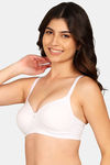 Komli Padded Non-Wired Medium Coverage T-Shirt Bra - White — thumbnail 2