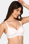 Komli Padded Non-Wired Medium Coverage T-Shirt Bra - White — thumbnail 3