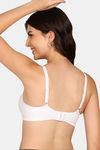 Komli Padded Non-Wired Medium Coverage T-Shirt Bra - White — thumbnail 4