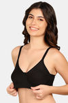 Komli Double Layered Non-Wired Full Coverage Backless Bra - Black — thumbnail 2