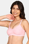 Komli Double Layered Non-Wired Full Coverage Backless Bra - Plum — thumbnail 2