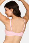Komli Double Layered Non-Wired Full Coverage Backless Bra - Plum — thumbnail 4