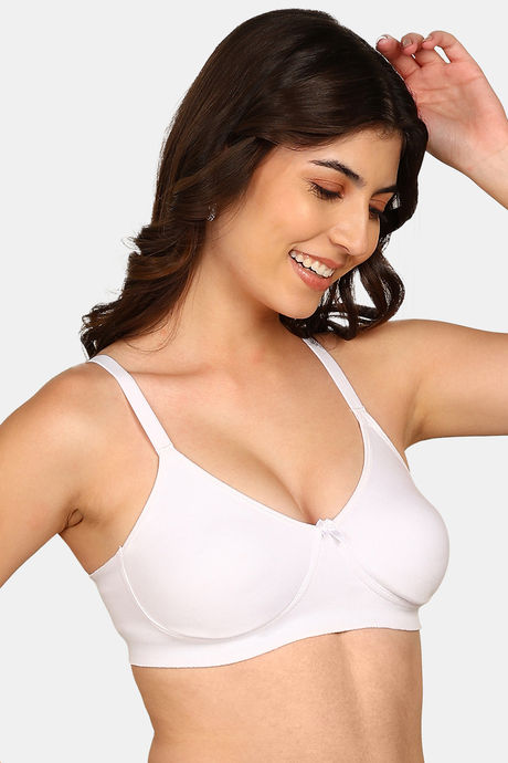 Komli Double Layered Non-Wired Full Coverage Backless Bra - White — image 3