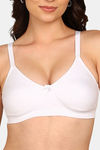 Komli Double Layered Non-Wired Full Coverage Backless Bra - White — thumbnail 5