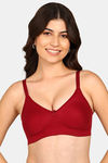 Komli Double Layered Non-Wired Full Coverage Backless Bra - Wine — thumbnail 1