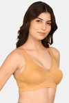 Komli Double Layered Non-Wired Full Coverage T-Shirt Bra - Skin — thumbnail 3