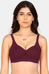 Komli Padded Non-Wired Full Coverage Minimiser Bra - Magenta — thumbnail 1