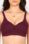 Komli Padded Non-Wired Full Coverage Minimiser Bra - Magenta — thumbnail 5
