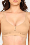 Komli Double Layered Non-Wired Full Coverage Minimiser Bra - Fawn — thumbnail 5