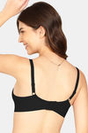 Komli Non-Wired 3/4Th Coverage Push-Up Bra - Black — thumbnail 4