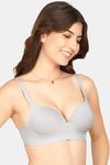 Komli Non-Wired 3/4Th Coverage Push-Up Bra - Grey — thumbnail 3