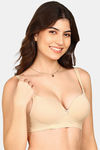 Komli Non-Wired 3/4Th Coverage Push-Up Bra - Skin — thumbnail 3