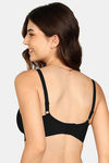 Komli Padded Non-Wired Full Coverage T-Shirt Bra - Black — thumbnail 4