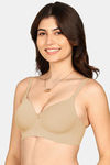 Komli Padded Non-Wired Full Coverage T-Shirt Bra - Fawn — thumbnail 2
