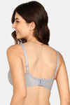 Komli Padded Non-Wired Full Coverage T-Shirt Bra - Grey — thumbnail 4
