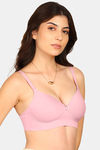 Komli Padded Non-Wired Full Coverage T-Shirt Bra - Plum — thumbnail 3