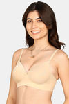Komli Padded Non-Wired Full Coverage T-Shirt Bra - Skin — thumbnail 2