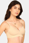 Komli Padded Non-Wired Full Coverage T-Shirt Bra - Skin — thumbnail 3