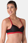Komli High Impact Padded Sports Bra - Black — thumbnail 4
