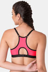 Komli High Impact Padded Sports Bra - Dark Pink — thumbnail 2