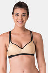Komli High Impact Padded Sports Bra - Skin — thumbnail 1
