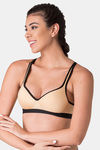 Komli High Impact Padded Sports Bra - Skin — thumbnail 3