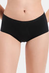 HealthFab Medium Rise Full Coverage Hipster Period Panty - Black — thumbnail 1