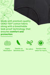 HealthFab Medium Rise Full Coverage Hipster Period Panty - Black — thumbnail 7