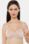 InnerSense Organic Cotton Double Layered Wirefree Cotton Lined Nursing Bra - Skin — thumbnail 3