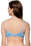 InnerSense Organic Cotton Double Layered Full Coverage Side Shaper Panel T-Shirt Bra - Sky Blue — thumbnail 3