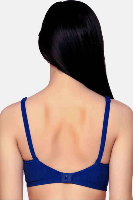 InnerSense Organic & Antimicrobial Double Layered Wirefree Super Support Bra - Royal Blue — image 3