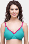 InnerSense Organic & Antimicrobial Double Layered Wirefree Nursing Bra - Peacock Green — thumbnail 2